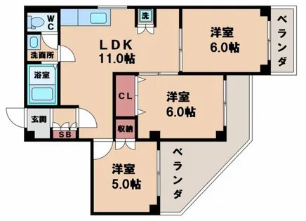 桃ヶ池住宅第一マンション【1階】の間取り