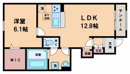 ソフィアβ【1階】の間取り