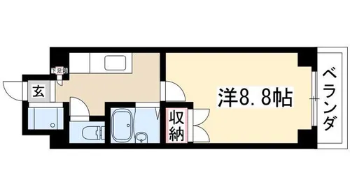 KⅡ-OKASAN B【503号室】の間取り