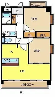 ソフィア荒池【5階】の間取り