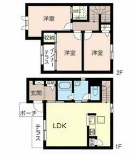 シャーメゾン書写台【1号室】の間取り