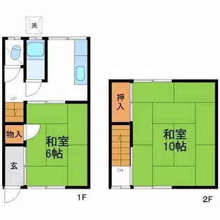 林アパート【2号室】の間取り