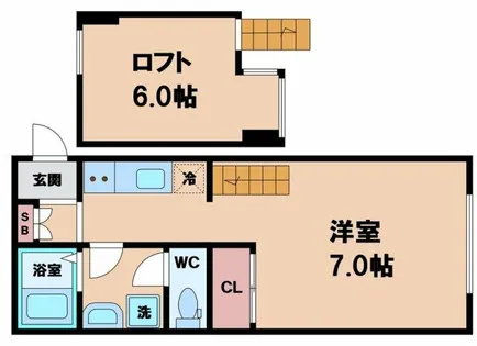 テクノメゾン東田辺【2階】の間取り