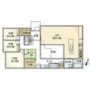 愛知県高浜市湯山町4丁目【一戸建】の間取り