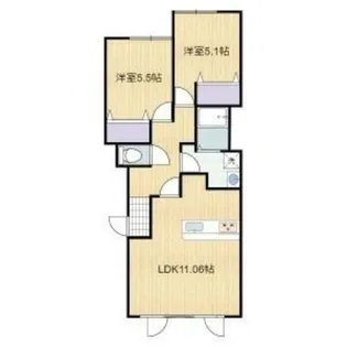 アン・ソレイユ【202号室】の間取り