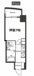 セレニテ梅田北【9階】の間取り