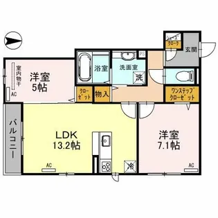 プレミールボヌール【2階】の間取り