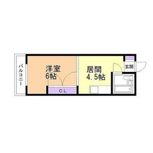 プラザハイツ24【5階】の間取り