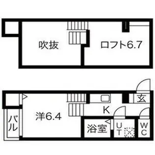 LUNA FORZA新守西【2階】の間取り
