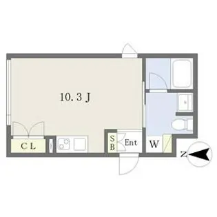 COZY菊井【302号室】の間取り