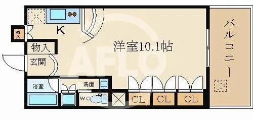 プライムアーバン堺筋本町【15階】の間取り