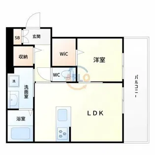 シャーメゾンshin-osaka west【3階】の間取り