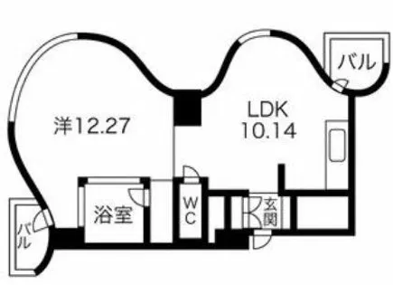 ZEUS α【11階】の間取り