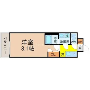 エスリード新栄グラティア【8階】の間取り