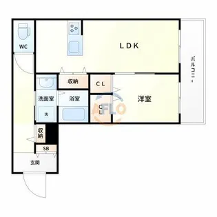シャーメゾンshin-osaka west【3階】の間取り