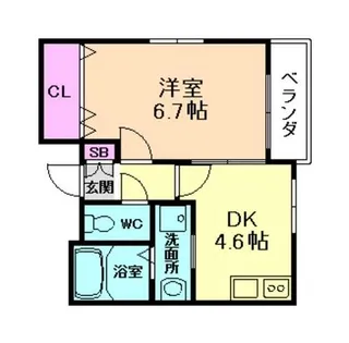 大阪府豊中市螢池中町2丁目【アパート】の間取り