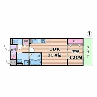 AI-Maison 田辺/昭和町【3階】の間取り