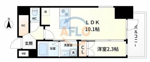 JMFレジデンス海老江【7階】の間取り