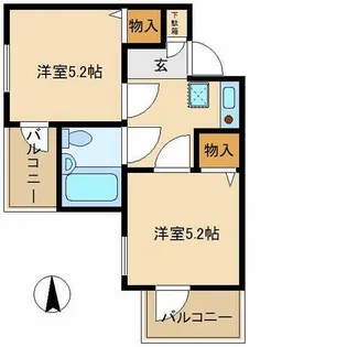 ミングルAP.立花一番館【2階】の間取り