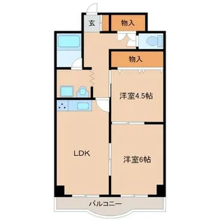 リアライズ立花【4階】の間取り