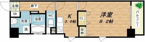 KAISEI大手前【3階】の間取り