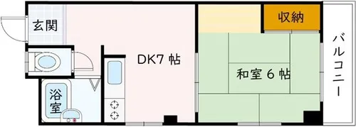 大阪府豊中市服部豊町1丁目【マンション】の間取り
