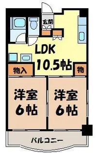 マンション桜本町【4階】の間取り