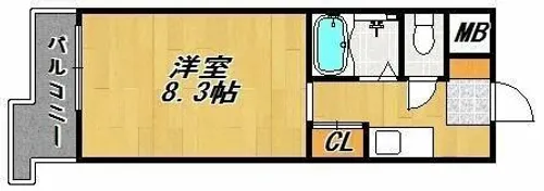 西新ヴィンテージ【11階】の間取り