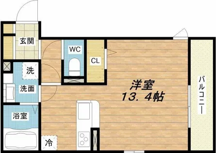 ドゥソレイユ【1階】の間取り