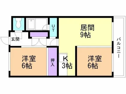 ラ・プラウ【104号室】の間取り