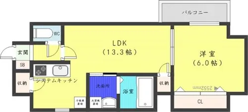 PRIME2・1【7階】の間取り