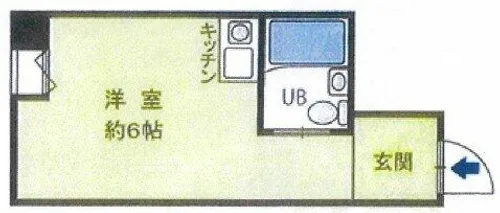 マンション・イン瓦屋町パートⅠ【3階】の間取り