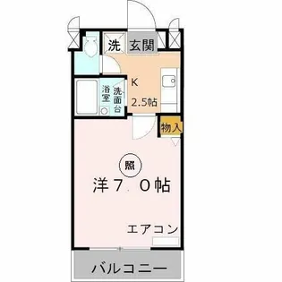 ロイヤルカーサ阿倍野【4階】の間取り