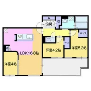 シューレジデンス元町【102号室】の間取り