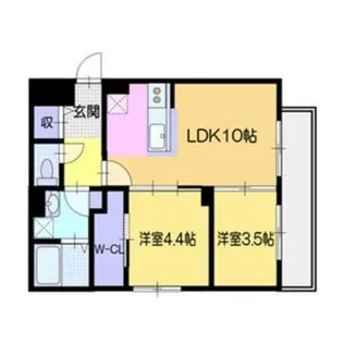 シューレジデンス元町【401号室】の間取り