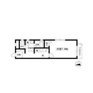 CASA PAZZO【201号室】の間取り