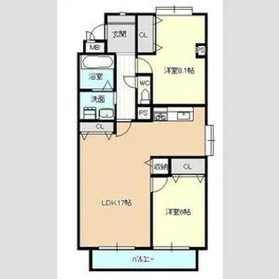 メゾン島田【5階】の間取り