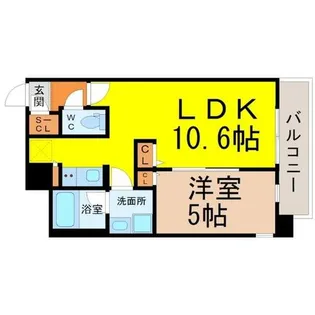 プレミアム浅間町【4階】の間取り