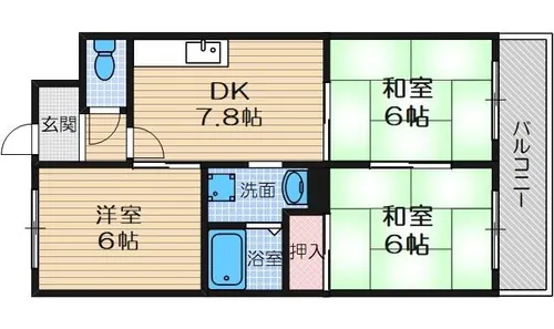 セフティーフジ【2階】の間取り