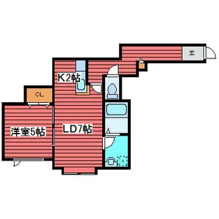 プランドール【2階】の間取り