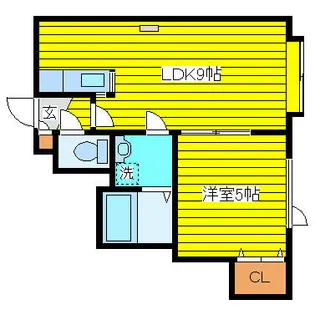 ケントハウスⅢ【206号室】の間取り