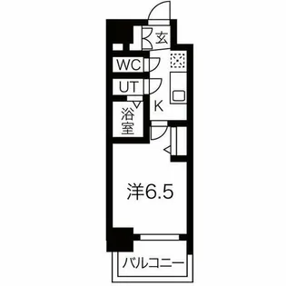 メイクス矢場町Ⅱ【803号室】の間取り