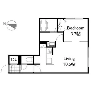 リーサ苗穂駅前【2階】の間取り