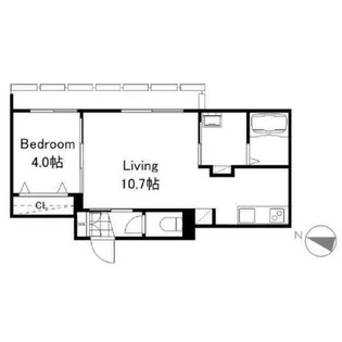 リーサ苗穂駅前【1階】の間取り