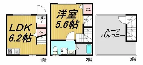 LECOCON江南【1階】の間取り
