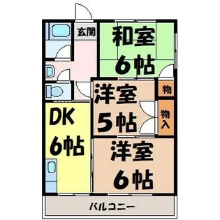 メゾンかわはら【1階】の間取り