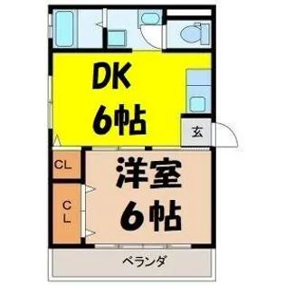 メゾンひまわり【4階】の間取り