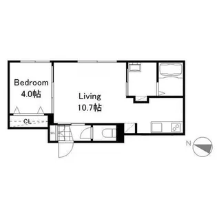 リーサ苗穂駅前【4階】の間取り