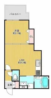 Alivio東大阪East【3階】の間取り