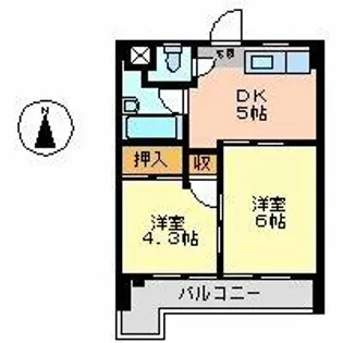 エムズハウス栄【7階】の間取り